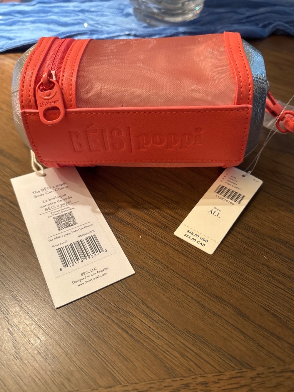 NWT BEIS X POPPI SODA CAN CHARM ($48 MSRP)